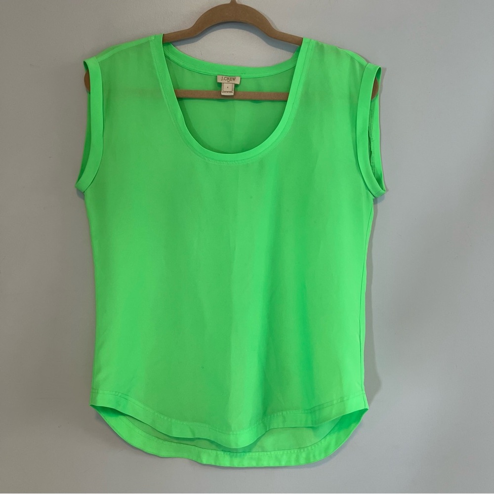 J.Crew Factory Neon Green Short Sleeve
